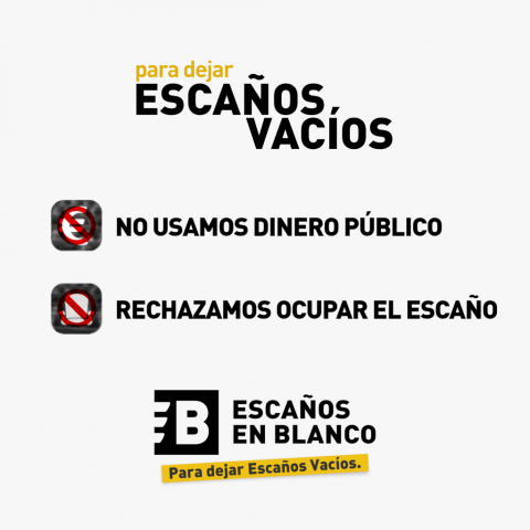 Escaños en Blanco para dejar Escaños Vacíos
